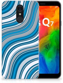 B2Ctelecom LG Q7 TPU bumper Waves Blue