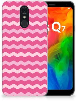 B2Ctelecom LG Q7 TPU bumper Waves Pink