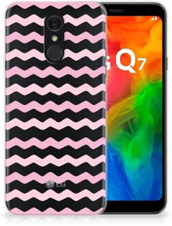 B2Ctelecom LG Q7 TPU bumper Waves Roze