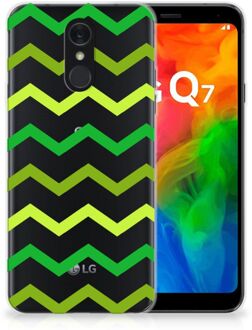 B2Ctelecom LG Q7 TPU bumper Zigzag Groen