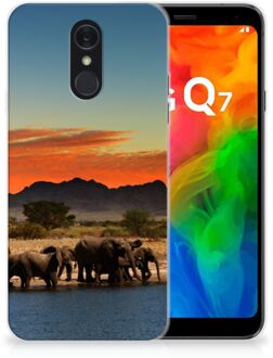 B2Ctelecom LG Q7 TPU Hoesje Olifanten