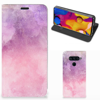 B2Ctelecom LG V40 Thinq Bookcase Pink Purple Paint