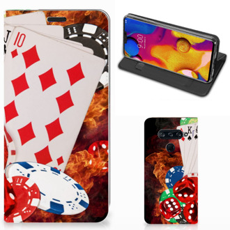 B2Ctelecom LG V40 Thinq Hippe Standcase Casino