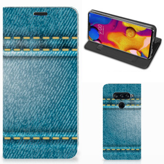 B2Ctelecom LG V40 Thinq Hippe Standcase Jeans