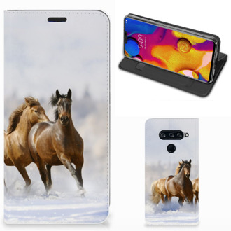 B2Ctelecom LG V40 Thinq Hoesje maken Paarden