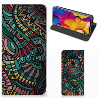 B2Ctelecom LG V40 Thinq Hoesje met Magneet Aztec