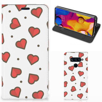 B2Ctelecom LG V40 Thinq Hoesje met Magneet Hearts