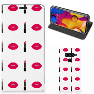 B2Ctelecom LG V40 Thinq Hoesje met Magneet Lipstick Kiss