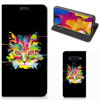 B2Ctelecom LG V40 Thinq Magnet Case Cat Color