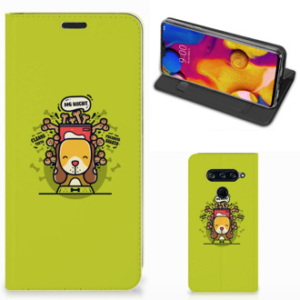 B2Ctelecom LG V40 Thinq Magnet Case Doggy Biscuit