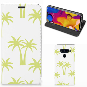 B2Ctelecom LG V40 Thinq Smart Cover Palmtrees