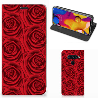 B2Ctelecom LG V40 Thinq Smart Cover Rood Rose