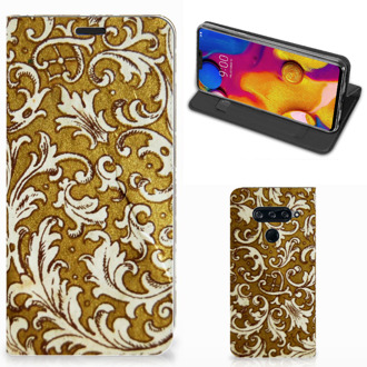 B2Ctelecom LG V40 Thinq Telefoon Hoesje Barok Goud