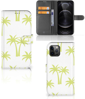 B2Ctelecom Magnet Case Apple iPhone 12 Pro Max Telefoonhoesje Palmtrees