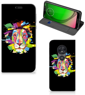 B2Ctelecom Magnet Case Motorola Moto G7 Play Lion Color