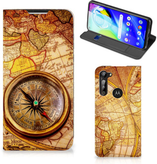 B2Ctelecom Magnet Case Motorola Moto G8 Power Smart Cover Hoesje Kompas