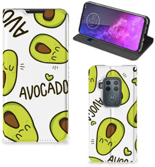 B2Ctelecom Magnet Case Motorola One Zoom Avocado Singing