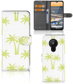 B2Ctelecom Magnet Case Nokia 5.3 Telefoonhoesje Palmtrees