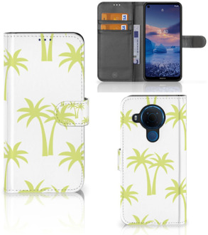 B2Ctelecom Magnet Case Nokia 5.4 Telefoonhoesje Palmtrees