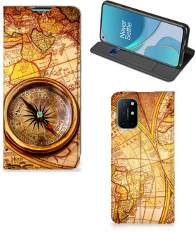 B2Ctelecom Magnet Case OnePlus 8T Smart Cover Hoesje Kompas