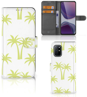 B2Ctelecom Magnet Case OnePlus 8T Telefoonhoesje Palmtrees