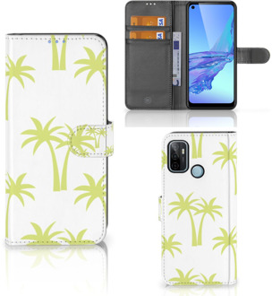 B2Ctelecom Magnet Case OPPO A53 | OPPO A53s Telefoonhoesje Palmtrees