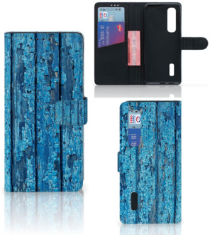 B2Ctelecom Magnet Case OPPO Find X2 Pro Telefoonhoesje Wood Blue