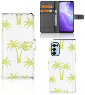 B2Ctelecom Magnet Case OPPO Find X3 Lite Telefoonhoesje Palmtrees