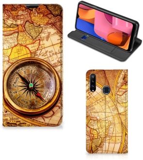 B2Ctelecom Magnet Case Samsung Galaxy A20s Smart Cover Hoesje Kompas