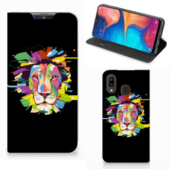 B2Ctelecom Magnet Case Samsung Galaxy A30 Lion Color