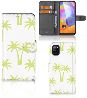 B2Ctelecom Magnet Case Samsung Galaxy A31 Telefoonhoesje Palmtrees