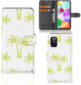 B2Ctelecom Magnet Case Samsung Galaxy A41 Telefoonhoesje Palmtrees