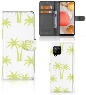 B2Ctelecom Magnet Case Samsung Galaxy A42 5G Telefoonhoesje Palmtrees