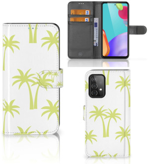 B2Ctelecom Magnet Case Samsung Galaxy A52 Telefoonhoesje Palmtrees