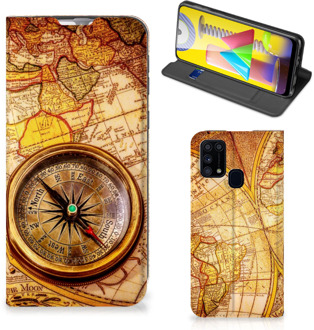 B2Ctelecom Magnet Case Samsung Galaxy M31 Smart Cover Hoesje Kompas