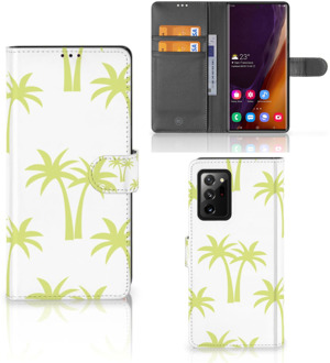 B2Ctelecom Magnet Case Samsung Galaxy Note20 Ultra Telefoonhoesje Palmtrees