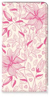 B2Ctelecom Magnet Case Samsung Galaxy S20 FE Telefoon Hoesje Roze Bloemen