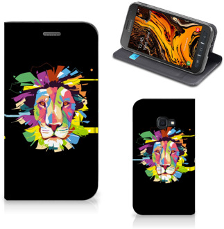 B2Ctelecom Magnet Case Samsung Galaxy Xcover 4s Lion Color