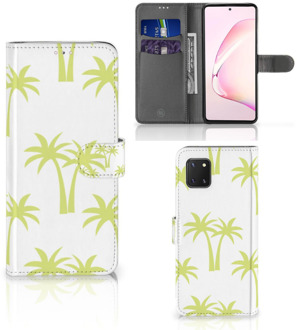 B2Ctelecom Magnet Case Samsung Note 10 Lite Telefoonhoesje Palmtrees