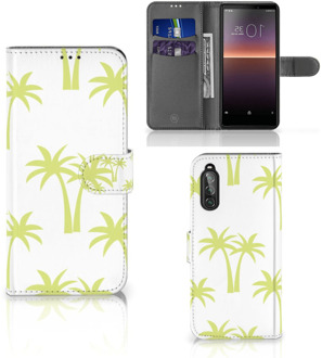 B2Ctelecom Magnet Case Sony Xperia 10 II Telefoonhoesje Palmtrees