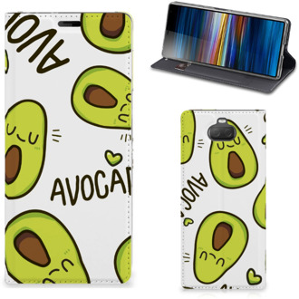 B2Ctelecom Magnet Case Sony Xperia 10 Plus Avocado Singing