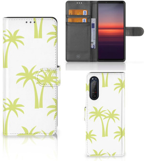 B2Ctelecom Magnet Case Sony Xperia 5II Telefoonhoesje Palmtrees