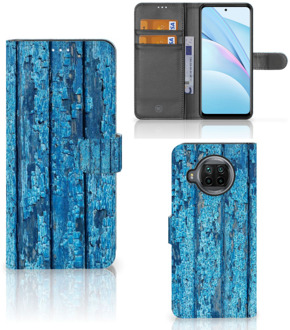 B2Ctelecom Magnet Case Xiaomi Mi 10T Lite Telefoonhoesje Wood Blue