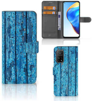 B2Ctelecom Magnet Case Xiaomi Mi 10T Pro | Mi 10T Telefoonhoesje Wood Blue