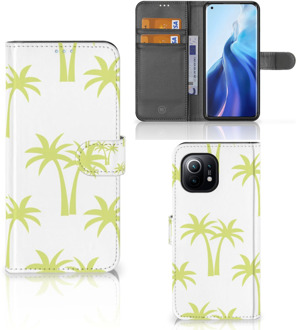 B2Ctelecom Magnet Case Xiaomi Mi 11 Telefoonhoesje Palmtrees