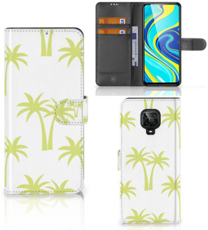 B2Ctelecom Magnet Case Xiaomi Redmi Note 9 Pro | Note 9S Telefoonhoesje Palmtrees