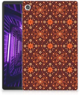 B2Ctelecom Mapje Lenovo Tab M10 Plus Hoesje Batik Brown met doorzichte zijkanten