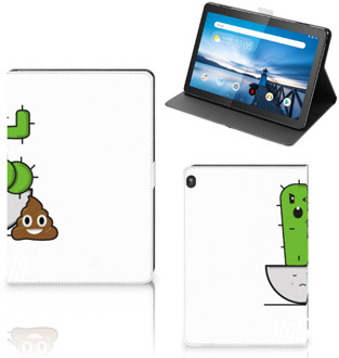 B2Ctelecom Mapje Lenovo Tablet M10 Tablet Hoes met Standaard met  Quotes Cactus Poo