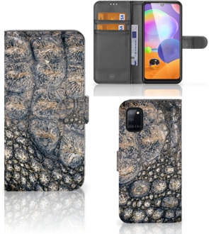 B2Ctelecom Mapje Samsung Galaxy A31 Telefoonhoesje bedrukken Krokodillenprint