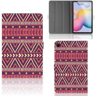 B2Ctelecom Mapje Samsung Galaxy Tab S6 Lite Cover met Magneetsluiting Aztec Purple